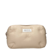 Geantă clutch din piele bej Maison Margiela