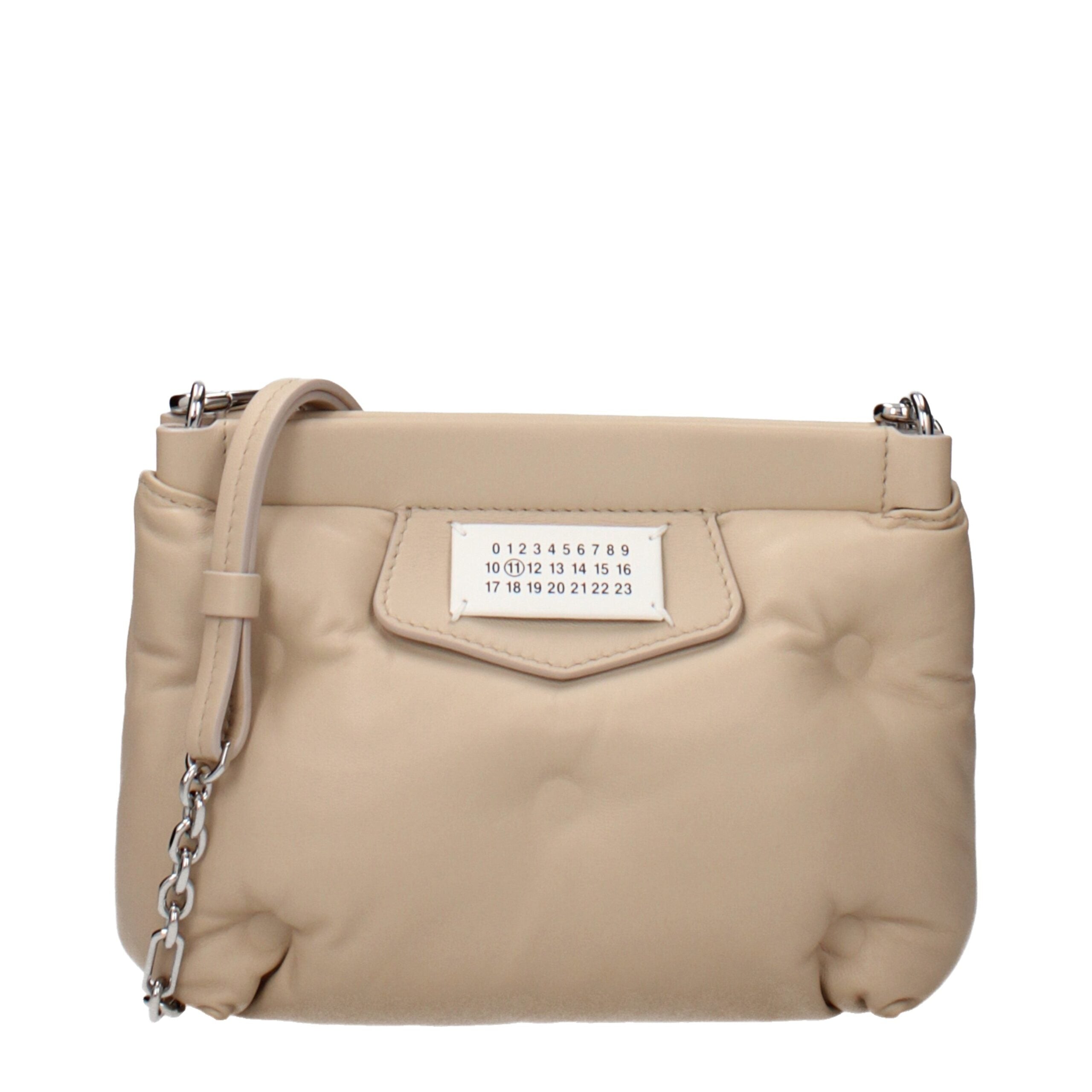 Geantă crossbody Maison Margiela din piele bej