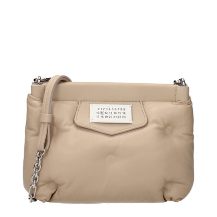 Geantă crossbody Maison Margiela din piele bej