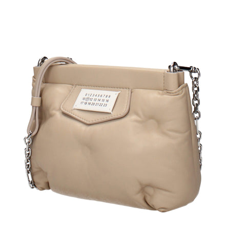 Geantă crossbody Maison Margiela din piele bej