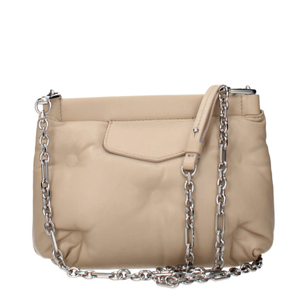 Geantă crossbody Maison Margiela din piele bej