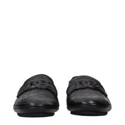 Mocasini tip slip-on Dolce & Gabbana din piele neagră