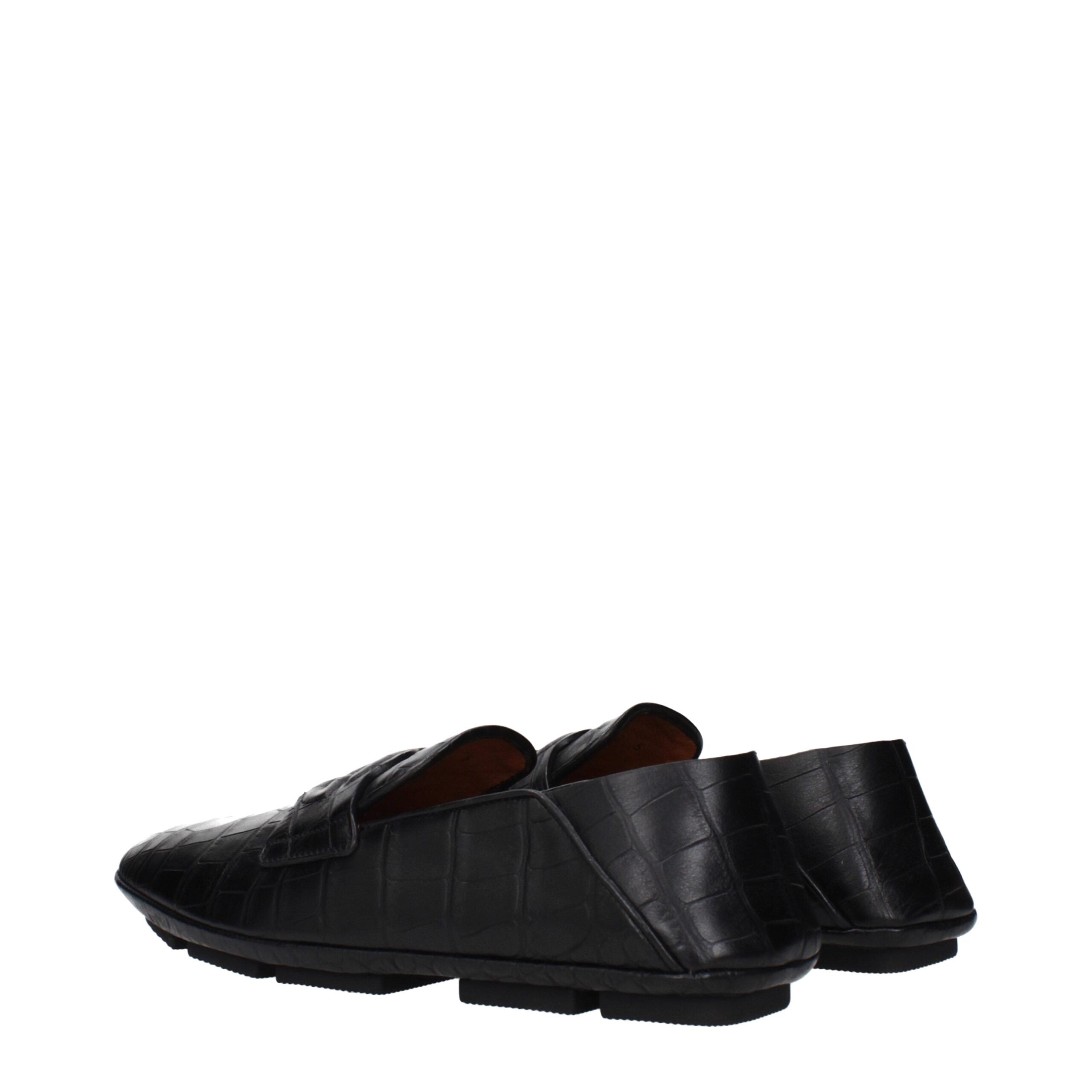 Mocasini tip slip-on Dolce & Gabbana din piele neagră