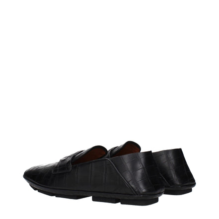 Mocasini tip slip-on Dolce & Gabbana din piele neagră