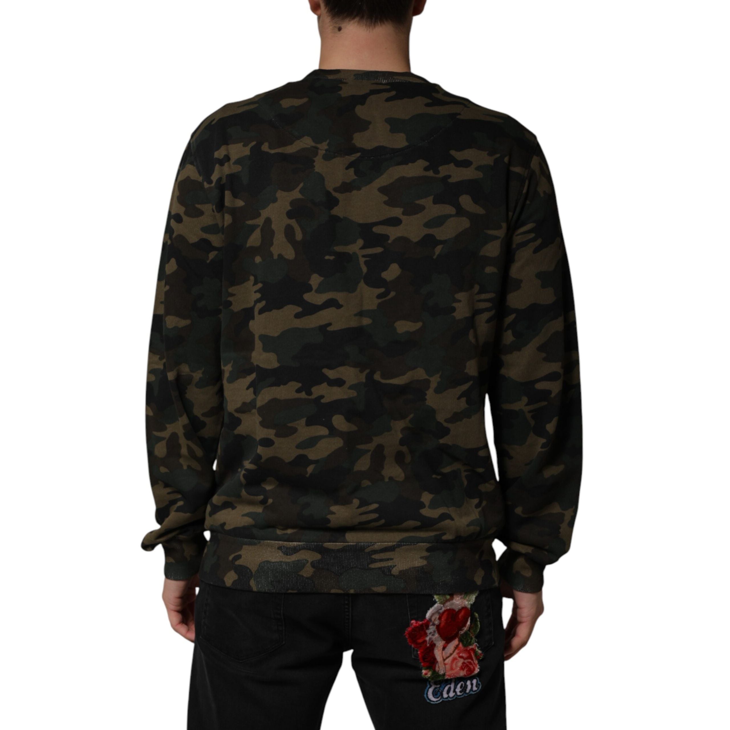 Dolce & Gabbana Multicolor Camouflage Sweatshirt