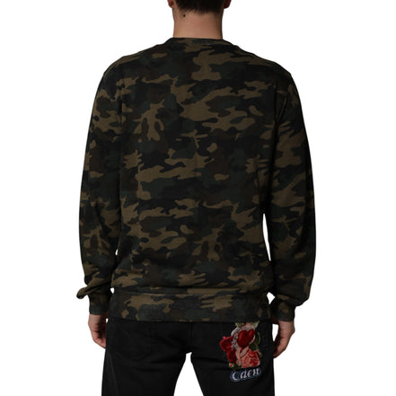 Dolce & Gabbana Multicolor Camouflage Sweatshirt