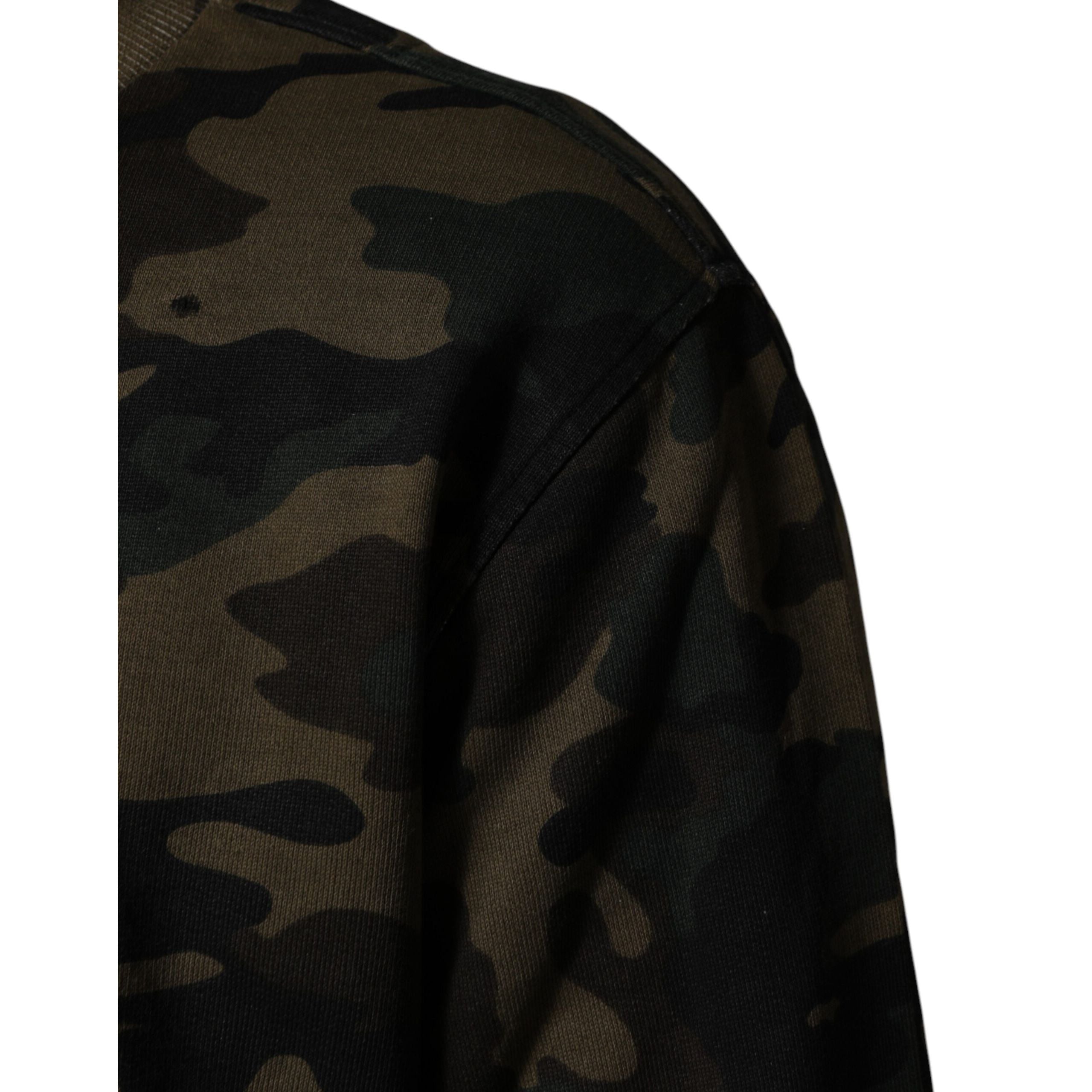 Dolce & Gabbana Multicolor Camouflage Sweatshirt