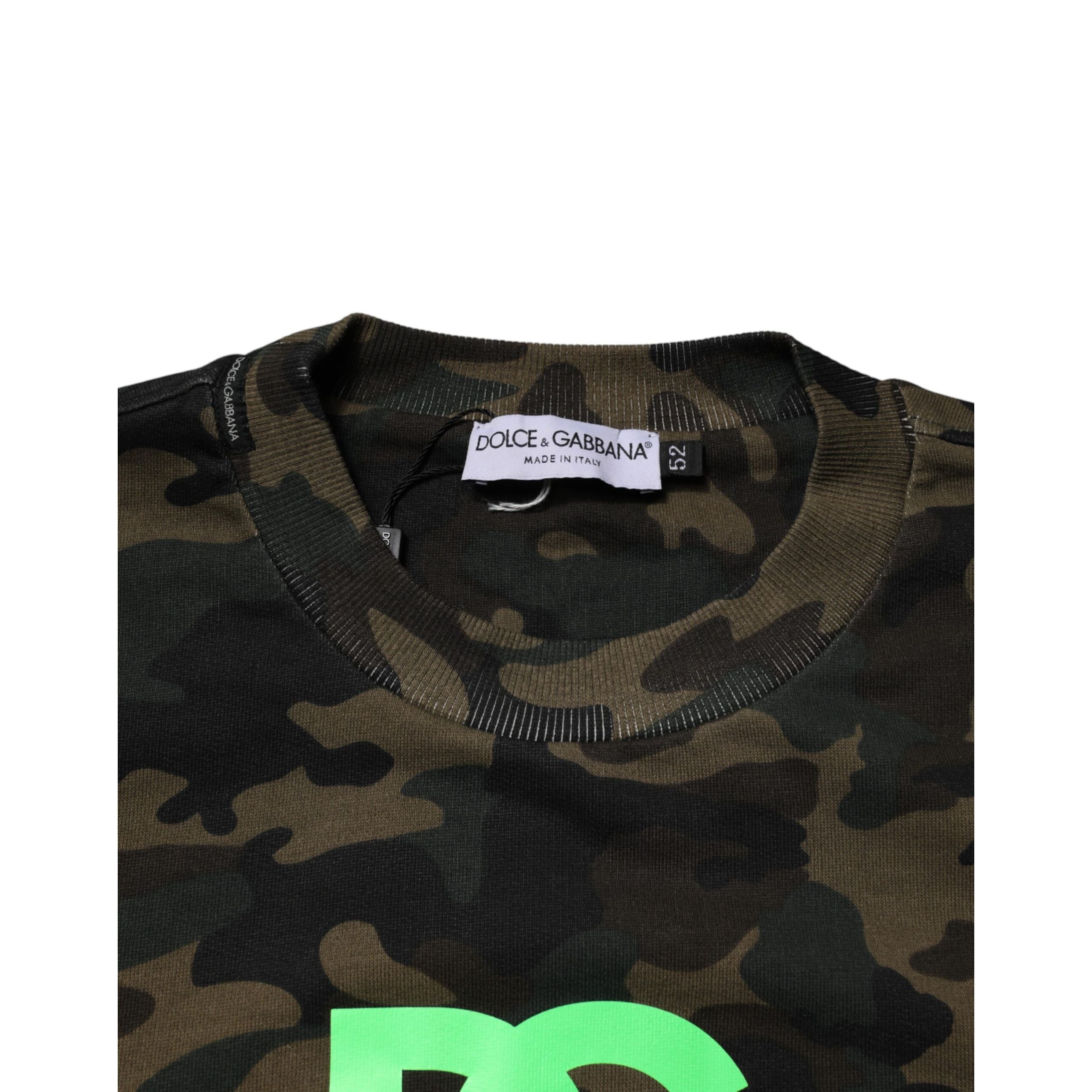 Dolce & Gabbana Multicolor Camouflage Sweatshirt