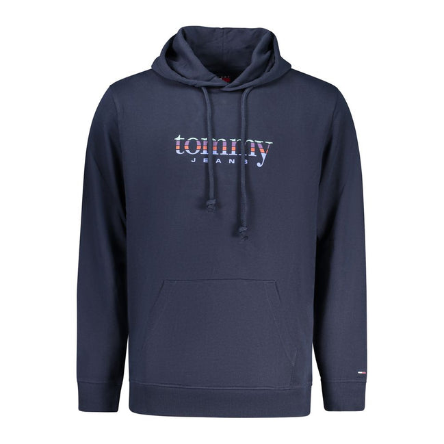 Tommy Hilfiger Blue Cotton Men Hoodie