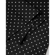 Dolce & Gabbana Black Polka Dot Neck Wrap Foulard 133.5cm x 12.5cm Scarf
