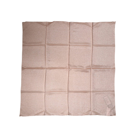 Dolce & Gabbana Light Pink Silk Blend Square Foulard 87.5cm x86.5cm Scarf