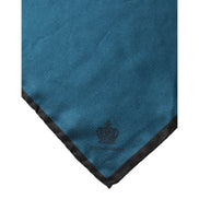 Dolce & Gabbana Blue Silk Square Pocket Handkerchief Scarf