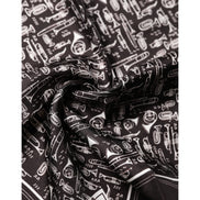 Dolce & Gabbana Brown Jazz Club Square Handkerchief 32cm x 31cm Scarf