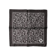 Dolce & Gabbana Brown Jazz Club Square Handkerchief 32cm x 31cm Scarf
