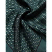 Dolce & Gabbana Dark Green Silk Patterned Handkerchief 32cm x 31cm Scarf