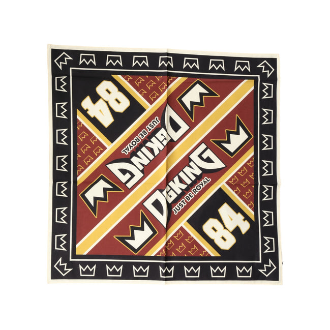 Dolce & Gabbana Multicolor DG King Square Foulard 50.5cm x 50cm Scarf