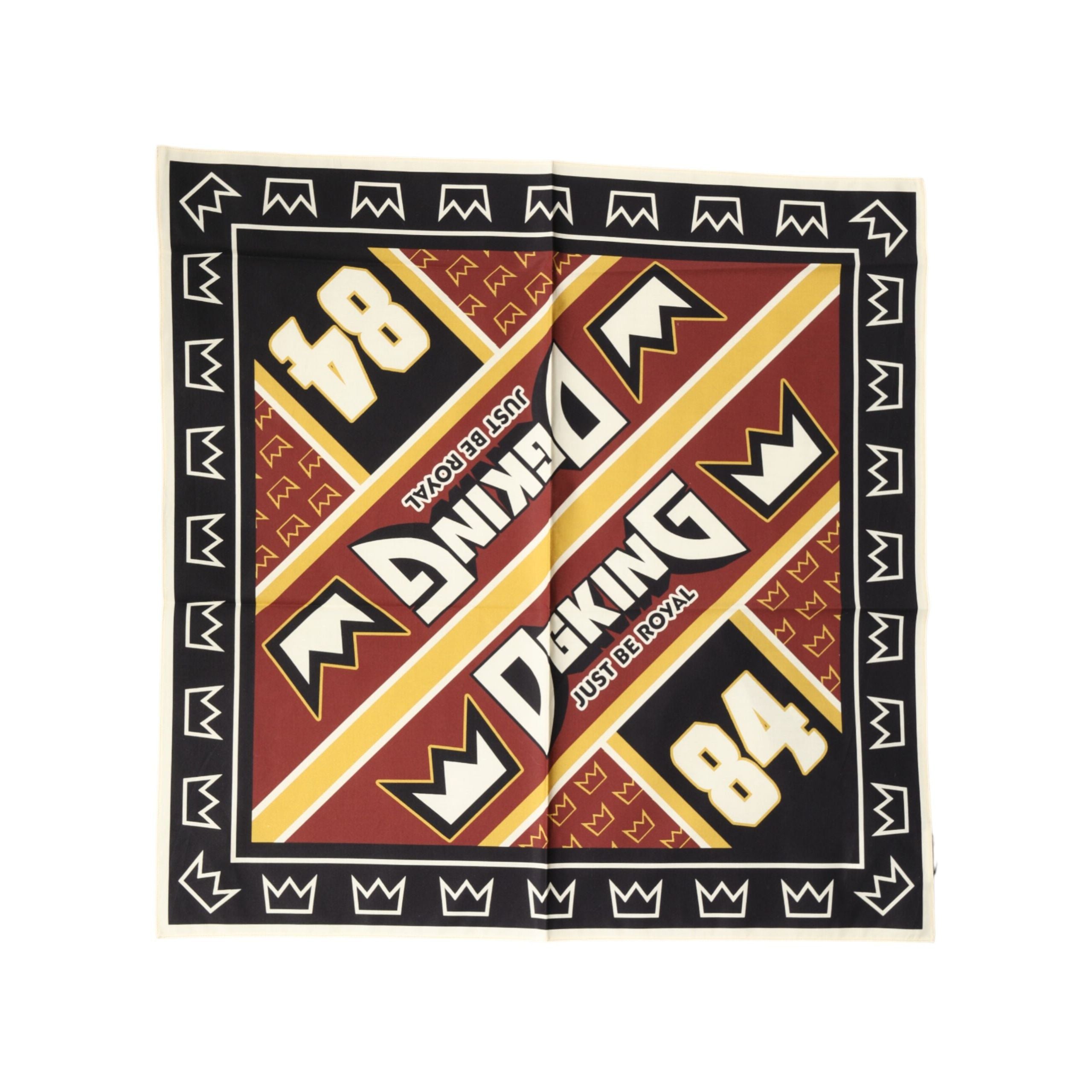 Dolce & Gabbana Multicolor DG King Square Foulard 50.5cm x 50cm Scarf