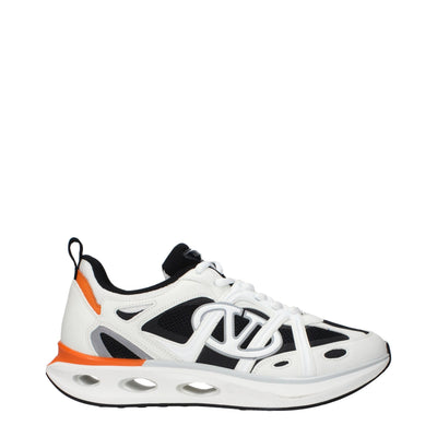 Adidași sport Valentino Garavani albi din material textil