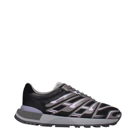 Maison Margiela Adidași sport din material textil negru