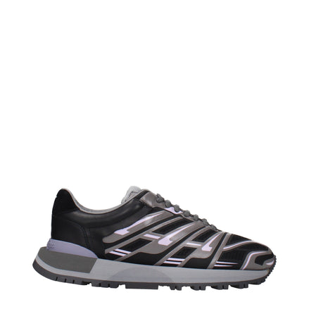 Maison Margiela Adidași sport din material textil negru