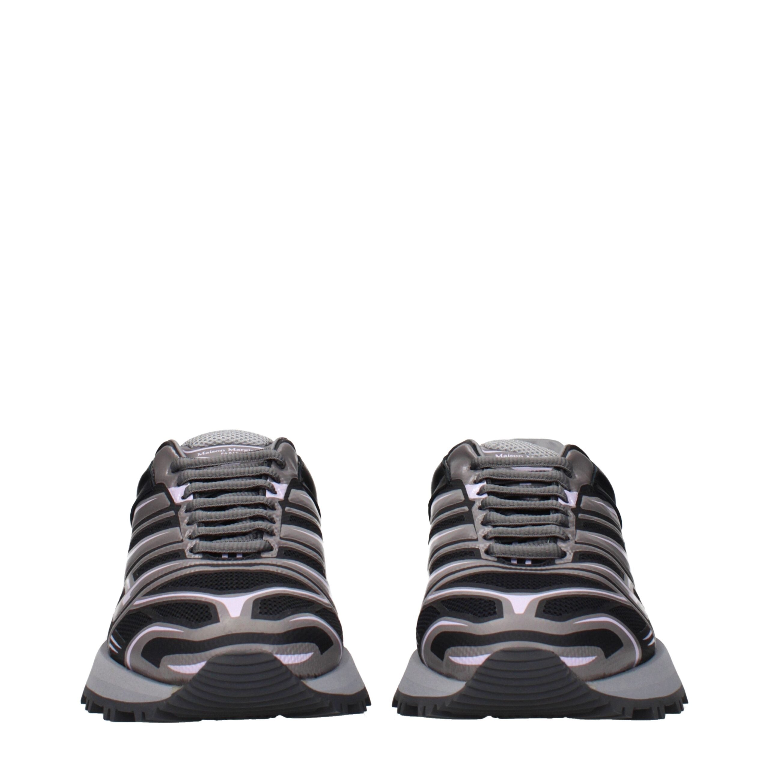 Maison Margiela Adidași sport din material textil negru