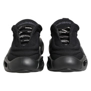 Dolce & Gabbana Black Slip On Low Top Wave Sneakers
