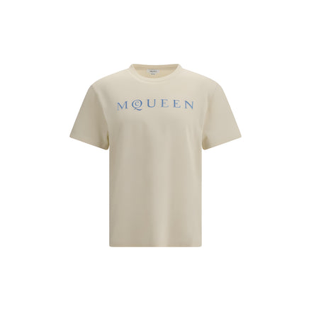 Tricou Alexander McQueen din bumbac bej