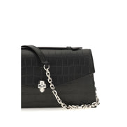 Alexander McQueen Black Leather Shoulder Bag