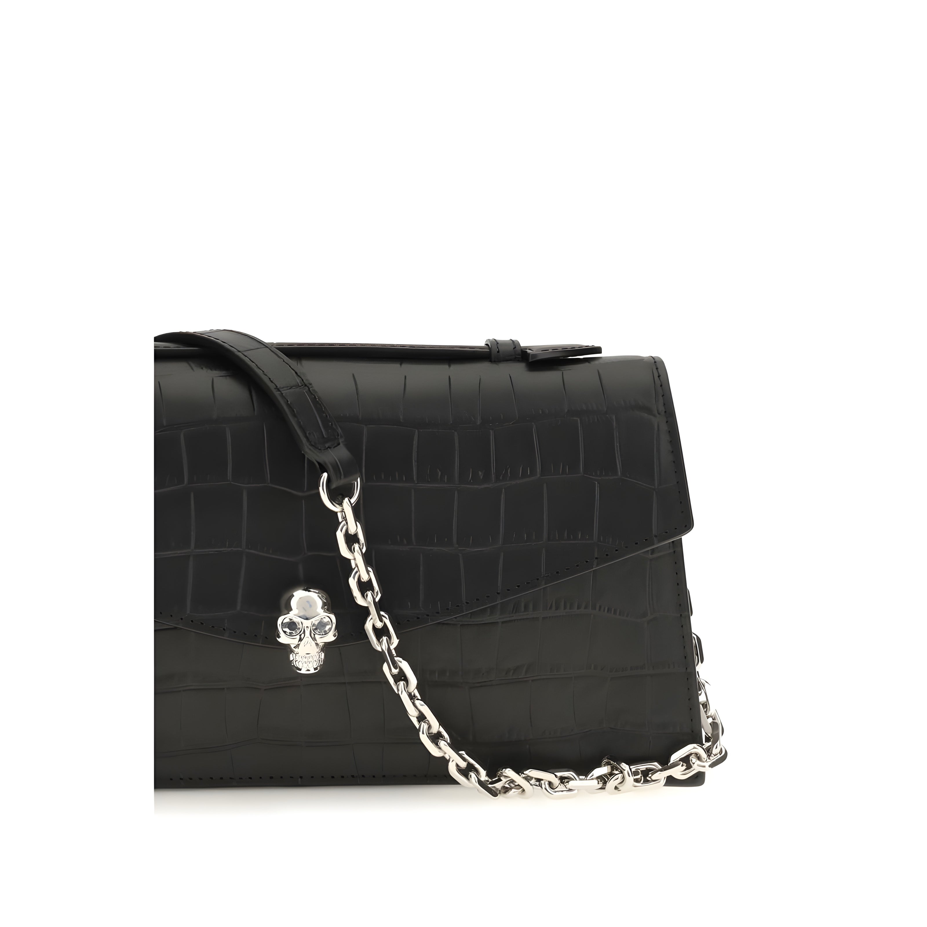 Alexander McQueen Black Leather Shoulder Bag