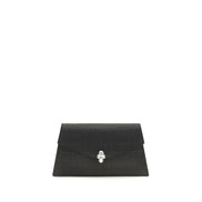 Alexander McQueen Black Leather Clutch Bag