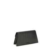 Alexander McQueen Black Leather Clutch Bag