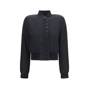 Geacă bomber Alexander McQueen neagră din poliester