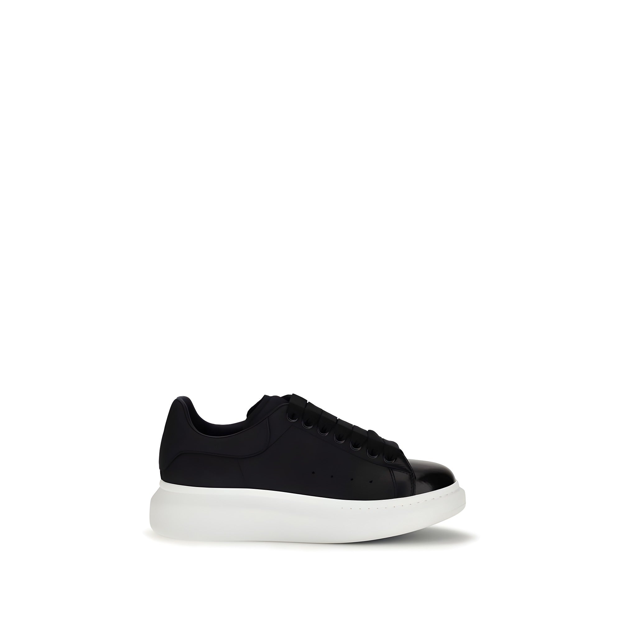 Sneakers chunky Alexander McQueen albaștri din piele