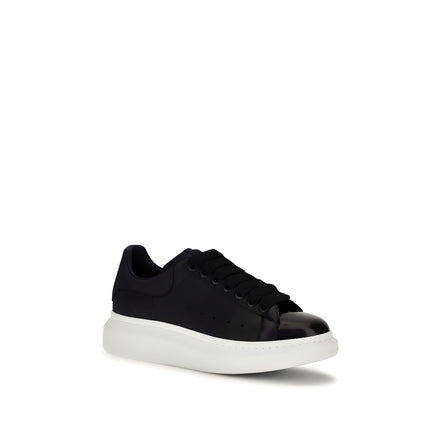 Sneakers chunky Alexander McQueen albaștri din piele