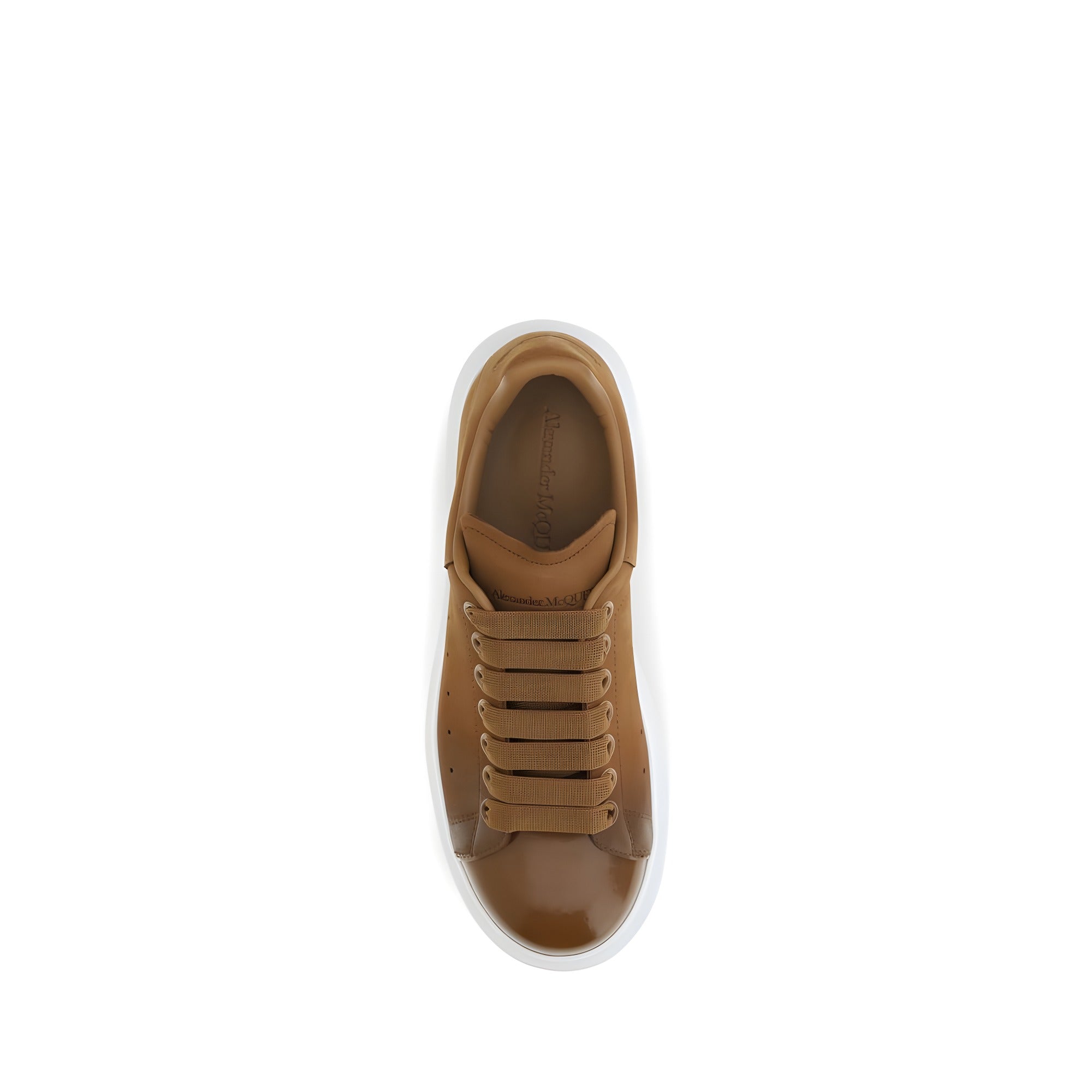 Sneakers chunky Alexander McQueen maro din piele