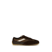 Sneakers atletici Alexander McQueen maro din piele întoarsă