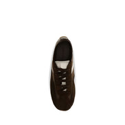 Sneakers atletici Alexander McQueen maro din piele întoarsă