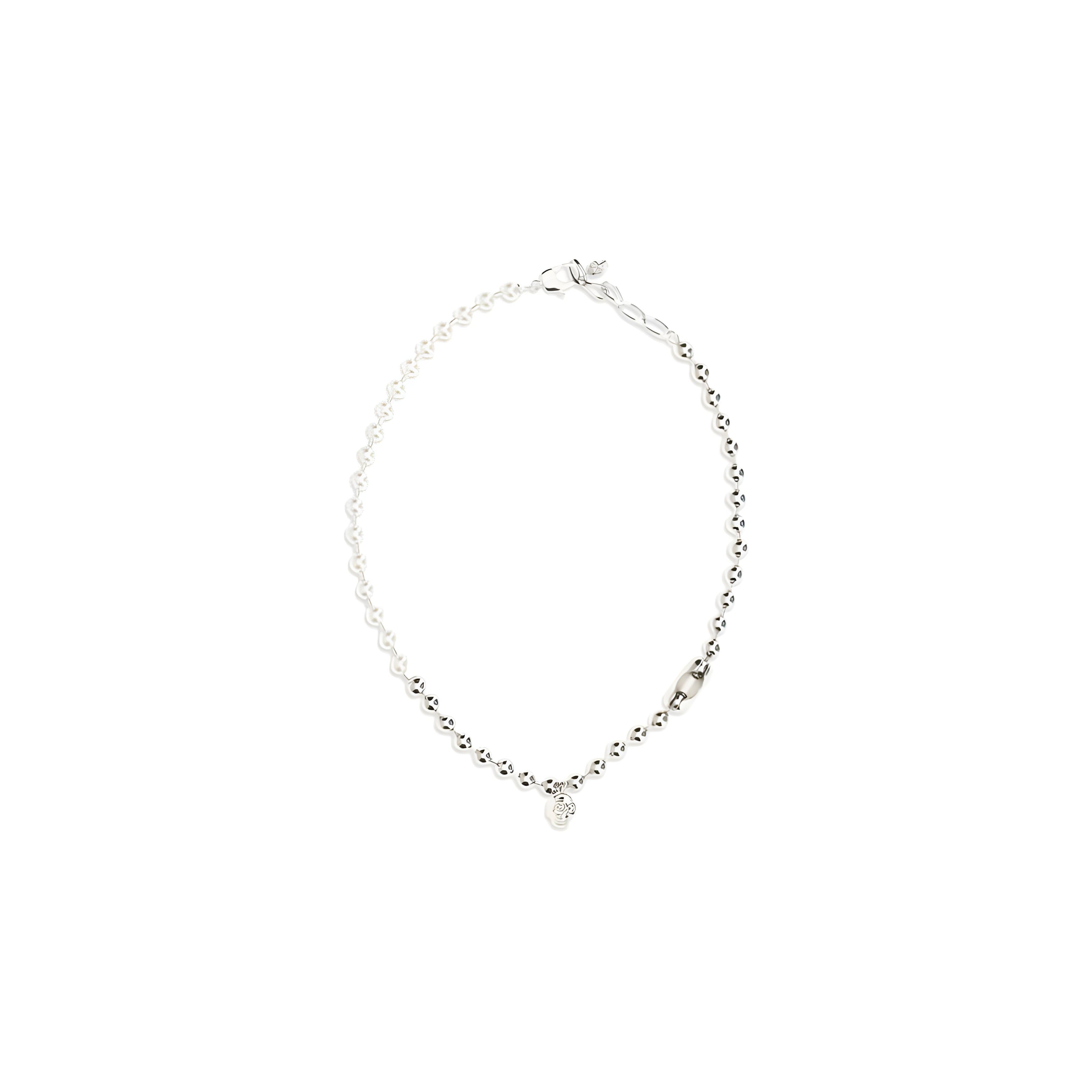 Alexander McQueen White Brass Necklace