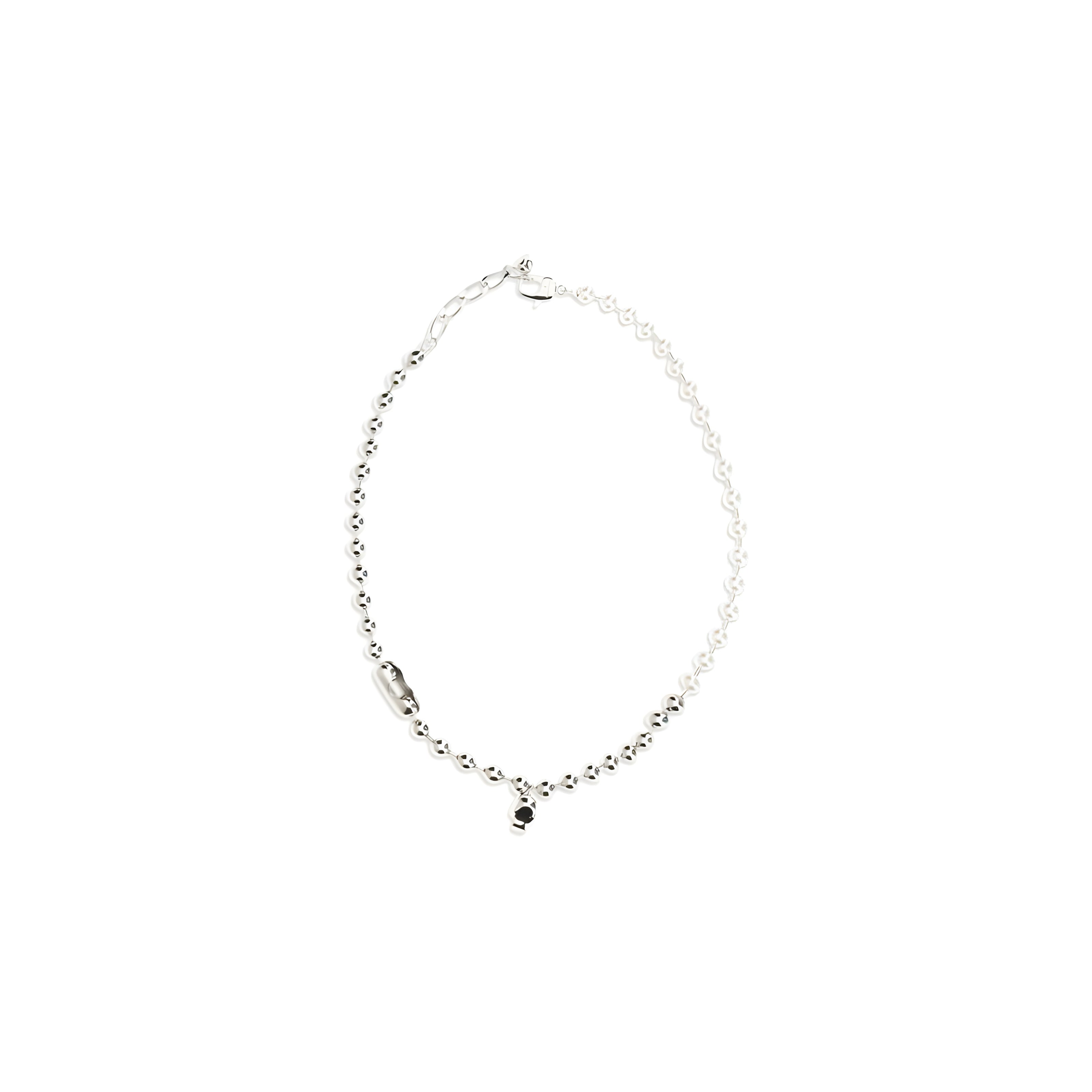 Alexander McQueen White Brass Necklace