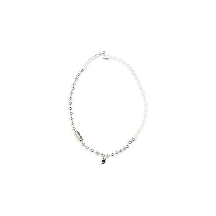 Alexander McQueen White Brass Necklace
