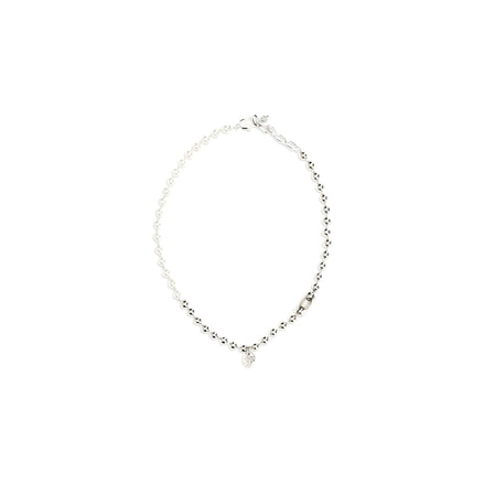 Alexander McQueen White Brass Necklace