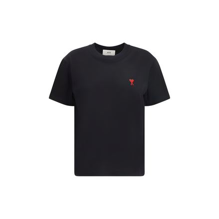 Tricou Ami Paris negru din bumbac
