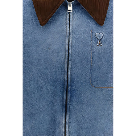 Ami Paris Geacă Albastră din Denim