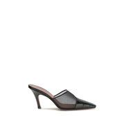 Pantofi Amina Muaddi negri tip mules