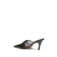Pantofi Amina Muaddi negri tip mules