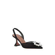 Amina Muaddi Black High Heel Pumps