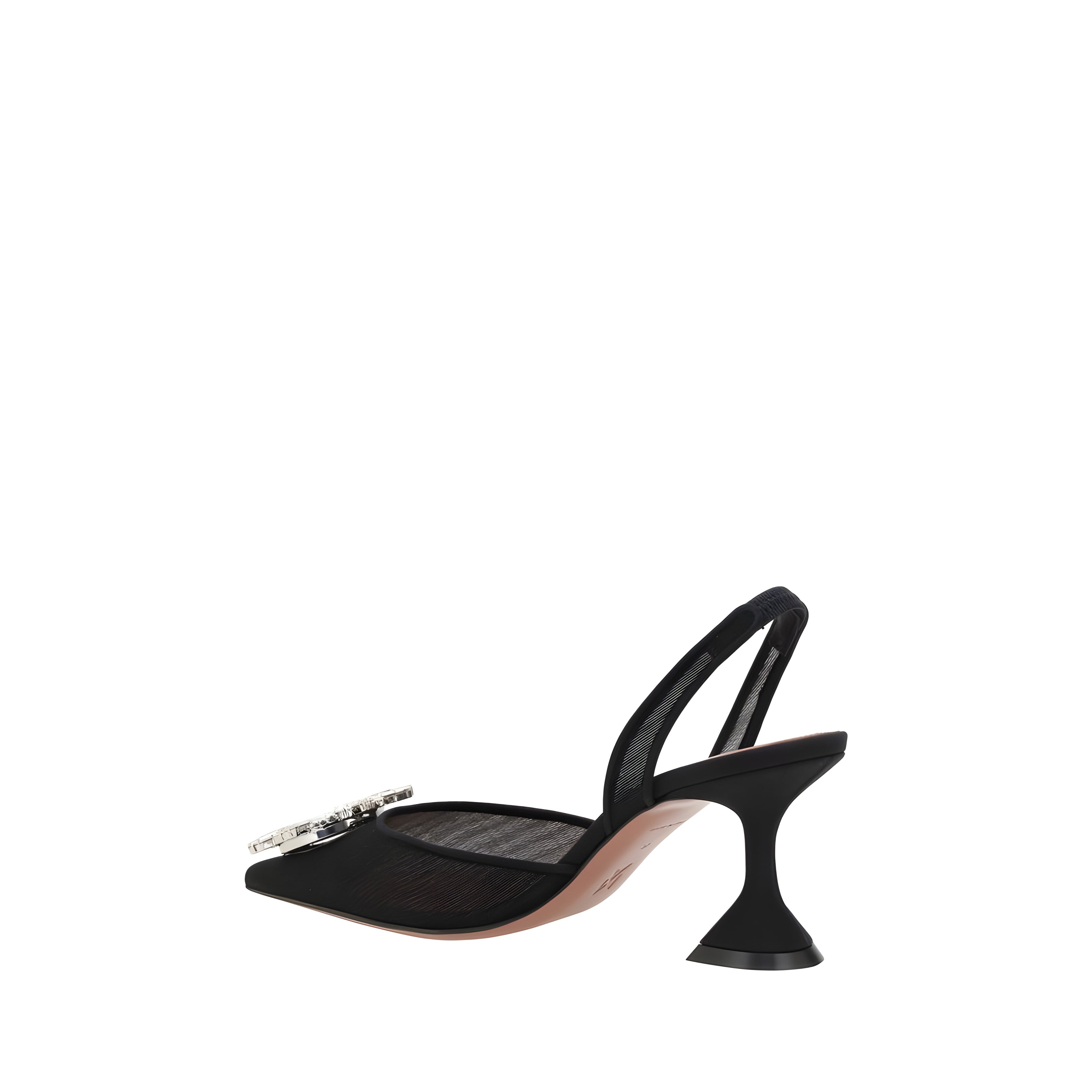 Amina Muaddi Black High Heel Pumps