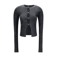 Amiri Black Viscose Cardigan