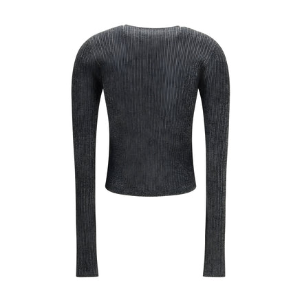 Amiri Black Viscose Cardigan