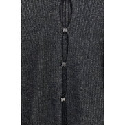 Amiri Black Viscose Cardigan